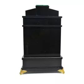 Fireplace clock "Senate" (malachite)