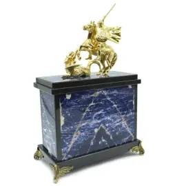 Набор для камина "Георгий Победоносец" с подсвечниками, содалит