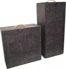 Настольная лампа из камня "Ретро" белая, малахит