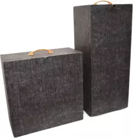 Настольная лампа из камня "Кабинетная" малахит