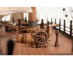 Exclusive mini bar "Dutch brig of the XVIII century" made of precious wood