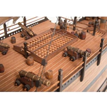 Exclusive mini bar "Dutch brig of the XVIII century" made of precious wood