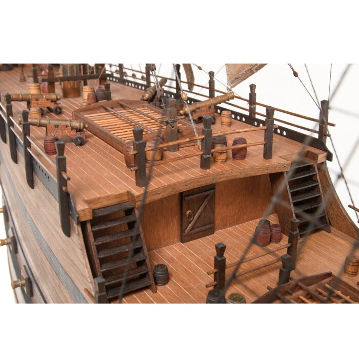 Exclusive mini bar "Dutch brig of the XVIII century" made of precious wood