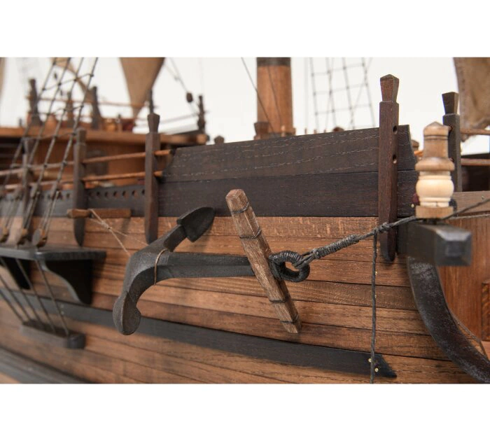 Exclusive mini bar "Dutch brig of the XVIII century" made of precious wood