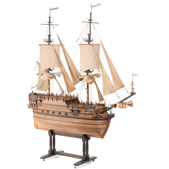 Exclusive mini bar "Dutch brig of the XVIII century" made of precious wood