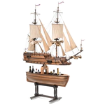 Exclusive mini bar "Dutch brig of the XVIII century" made of precious wood