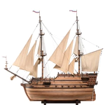 Exclusive mini bar "Dutch brig of the XVIII century" made of precious wood