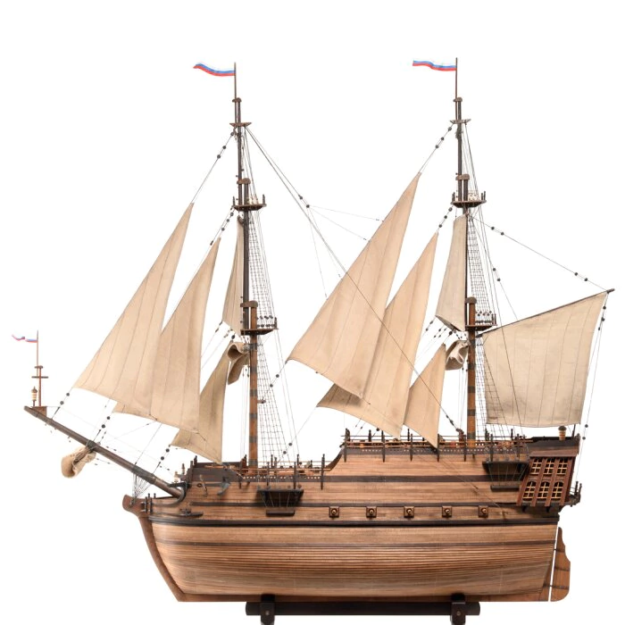 Exclusive mini bar "Dutch brig of the XVIII century" made of precious wood