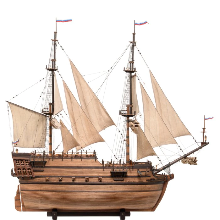 Exclusive mini bar "Dutch brig of the XVIII century" made of precious wood