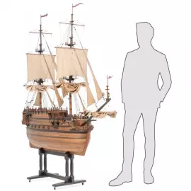 Эксклюзивный мини бар "Голландский бриг XVIII века" из драгоценных пород дерева