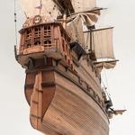 Exclusive mini bar "Dutch brig of the XVIII century" made of precious wood