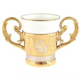 A drinking cup for a baby with initials, Zlatoust
