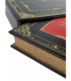 Книга в кожаном переплете "Повелители финансов и экономики. Деминг Э. Выход из кризиса"