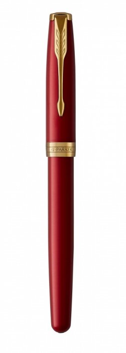 Перьевая ручка Parker Sonnet Red GT Intense, перо F в подарочной коробке