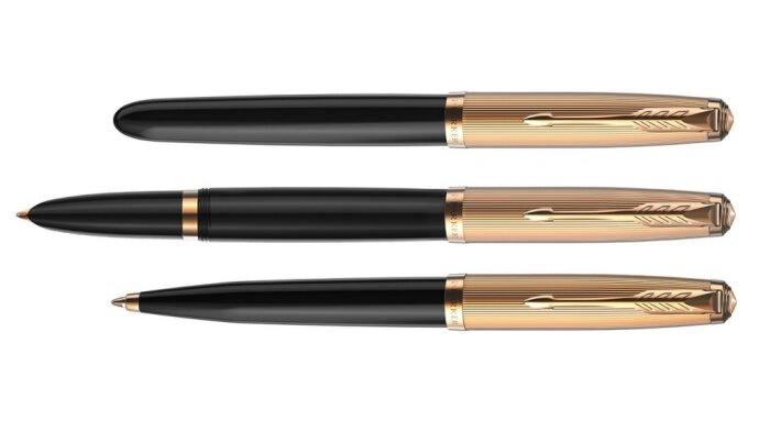 Parker 51 DELUXE BLACK GT Ballpoint pen, ink color black