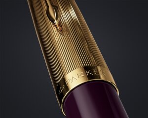 Перьевая ручка Parker 51 DELUXE PLUM GT, перо F