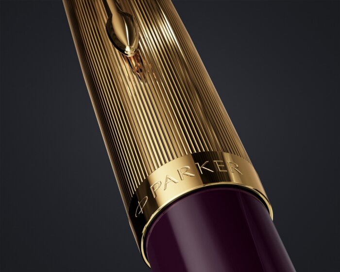 Перьевая ручка Parker 51 DELUXE PLUM GT, перо F