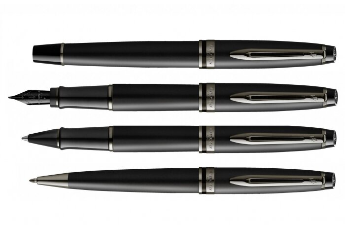 Перьевая ручка Waterman Expert Black F BLK в подарочной упаковке
