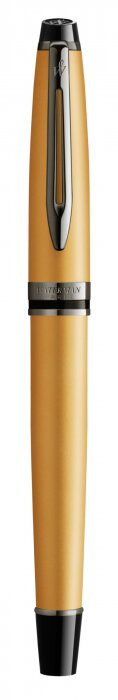 Перьевая ручка Waterman Expert Gold F BLK в подарочной упаковке