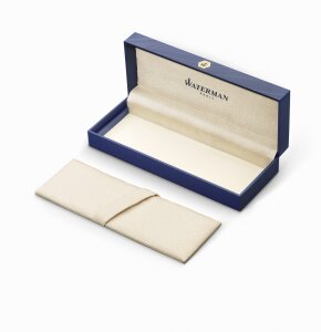 Перьевая ручка Waterman Expert Silver F BLK в подарочной упаковке