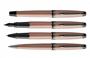 Перьевая ручка Waterman Expert Rose Gold F BLK в подарочной упаковке