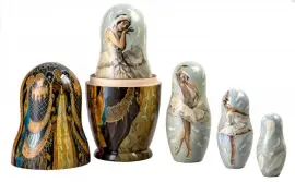 Matryoshka doll for 5 seats "Russian Ballet" (28 cm)