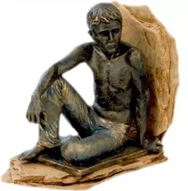 Подставка для книг "Сидящий мальчик" (Sitting boy)