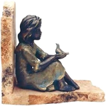 Подставка для книг "Девушка созерцает" (Girl contemplating)
