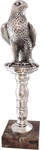 Скульптура "Сокол на пьедестале" посеребрение (Falcon on pedestal, silvering)