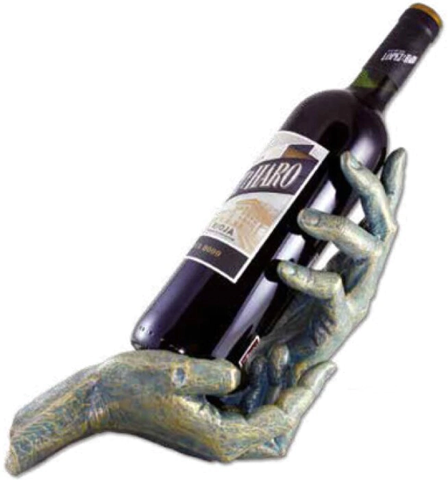 Sculpture - bottle stand "Allegory of friendship (with a bottle)" (Friendship Allegory)