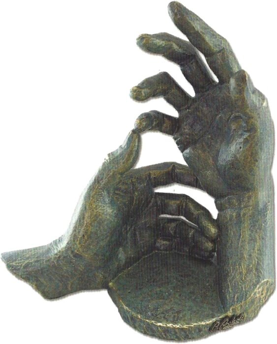 Sculpture - bottle stand "Thinking of you" (Thinking of you)