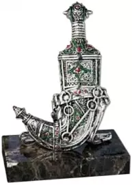 Скульптура "Арабский кинжал" посеребрение (Janbiyah, silvering)