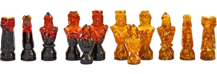 Amber chess pieces are medium "Fabulous" for a 50*50 board