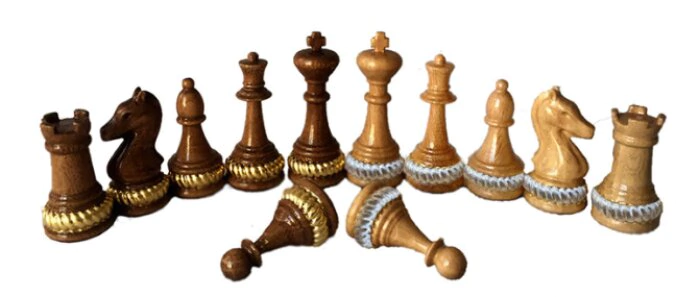 Fischer-2 chess pieces, Armenian