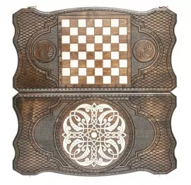 Резные нарды из бука "Византия 5"