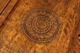 Резные нарды из бука "Армянский узор 10"