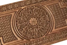 Резные нарды из бука "Армянский узор 10"