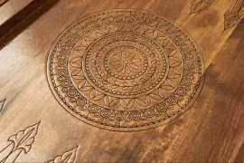 Резные нарды из бука "Армянский узор 12"