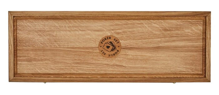 Oak case for 500 chips