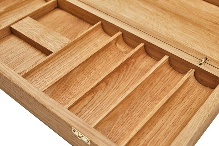 Oak case for 300 chips