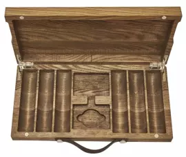 Кейс из ясеня на 300 фишек для покера