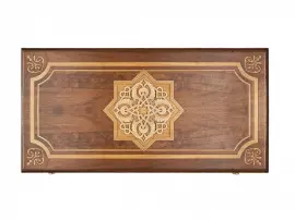 Резные нарды из бука "Золотой Узор 4"