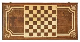 Резные нарды из бука "Золотой Узор 4"