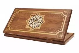 Резные нарды из бука "Золотой Узор 4"