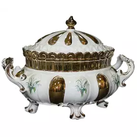 Soup tureen "Baroque Lilies of the Valley"