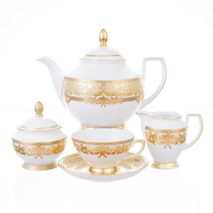 Чайный сервиз Natalia creme gold на 6 персон 17 предметов