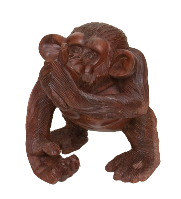 Statuette "Monkey-"I won't say"