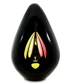 Пресс-папье (черный, с желтыми и розовыми вставками) Пресс-папье (черный, с желтыми и розовыми вставками)