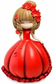 Копилка большая "Девочка в красном платье" Копилка большая "Девочка в красном платье"