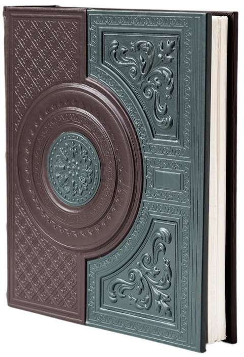 Leather-bound photo album "Venice", green